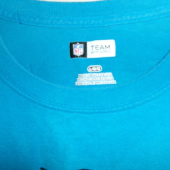 NFL Team Apparel Carolina Panthers T Shirt Mens Sz L - Picture 3 of 4